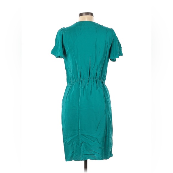 Make Offers - Amanda Uprichard Teal Silk Dress size Large 🩵 - Picture 2 of 9